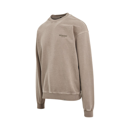 New Represent Owners Club Sweatshirt in Mushroom