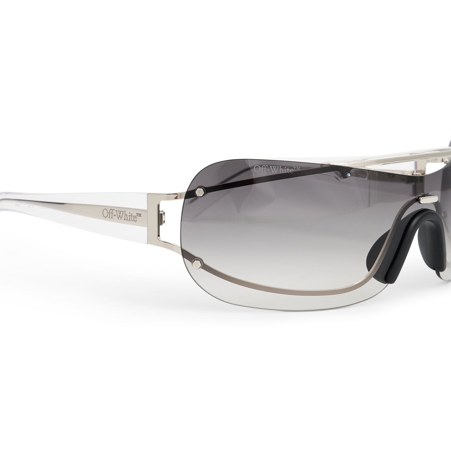 Big Wharf Sunglasses in Silver/ Dark Grey