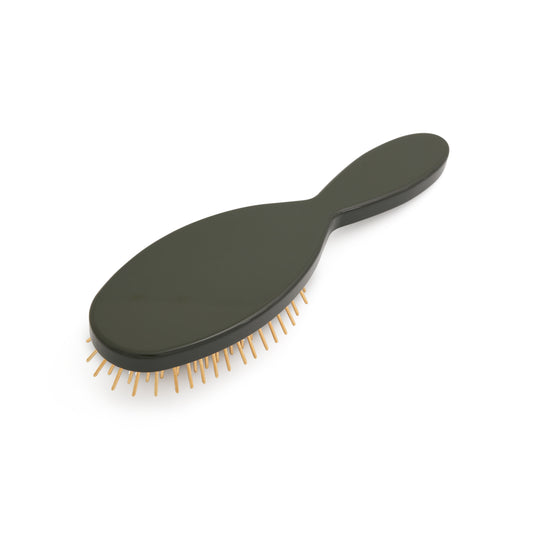 Bookish Hair Brush in Army Green