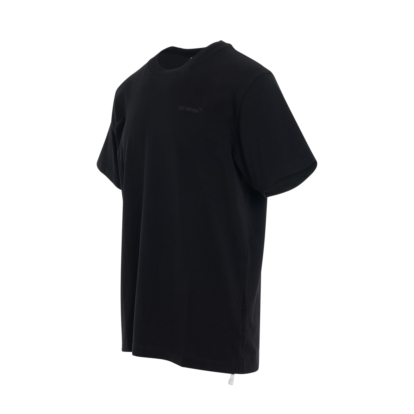 Diagonal Tab Slim Fit T-Shirt in Black