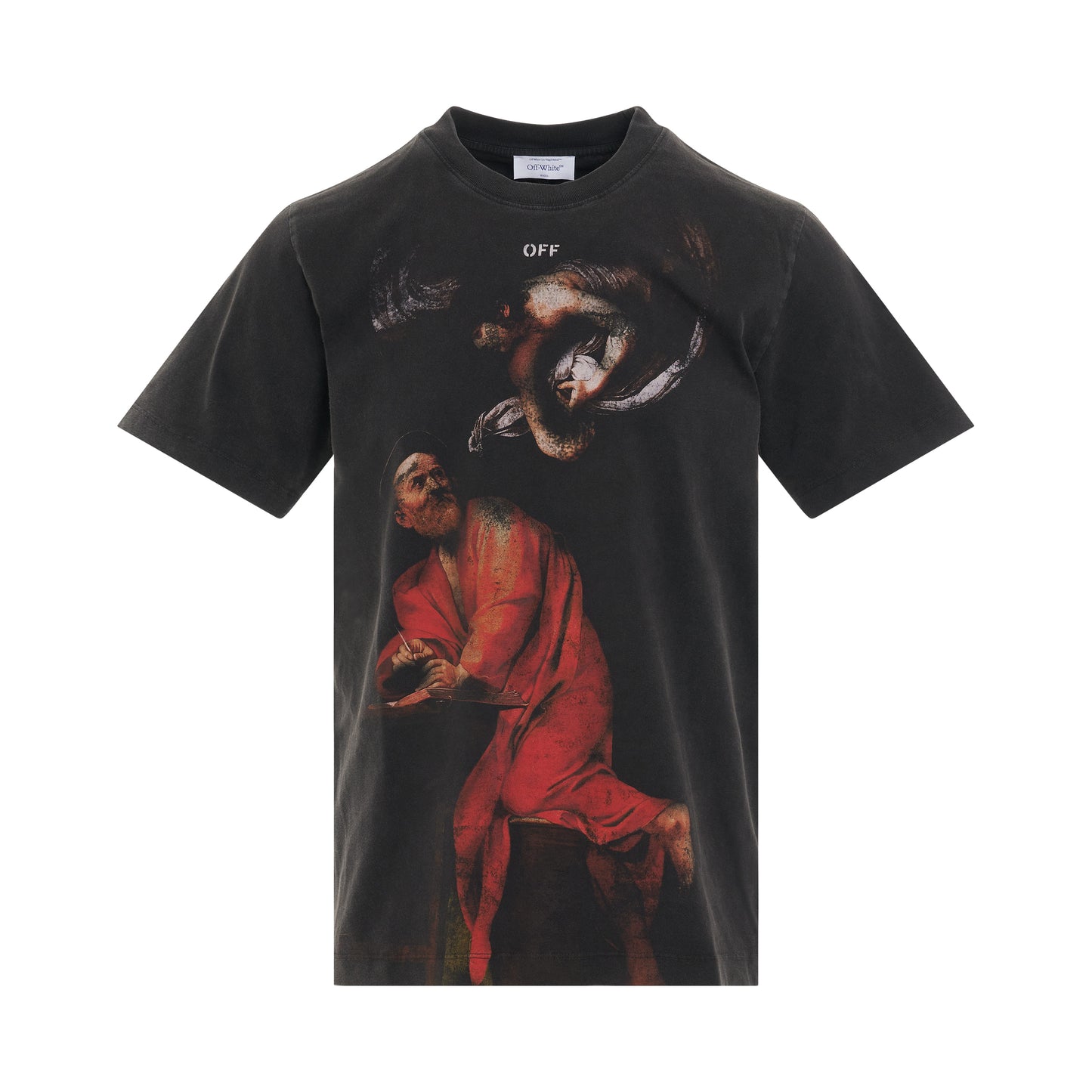 St Matthew Slim Fit T-Shirt in Black