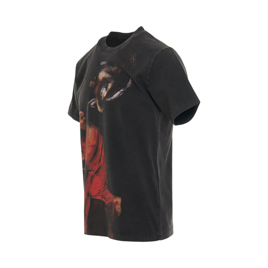 St Matthew Slim Fit T-Shirt in Black