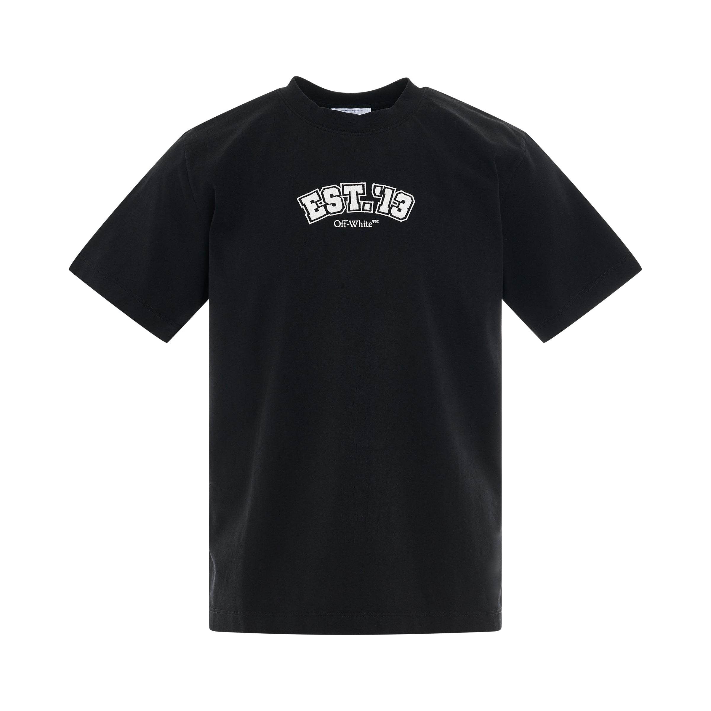 Slim Short Sleeve T-Shirt in Black/White