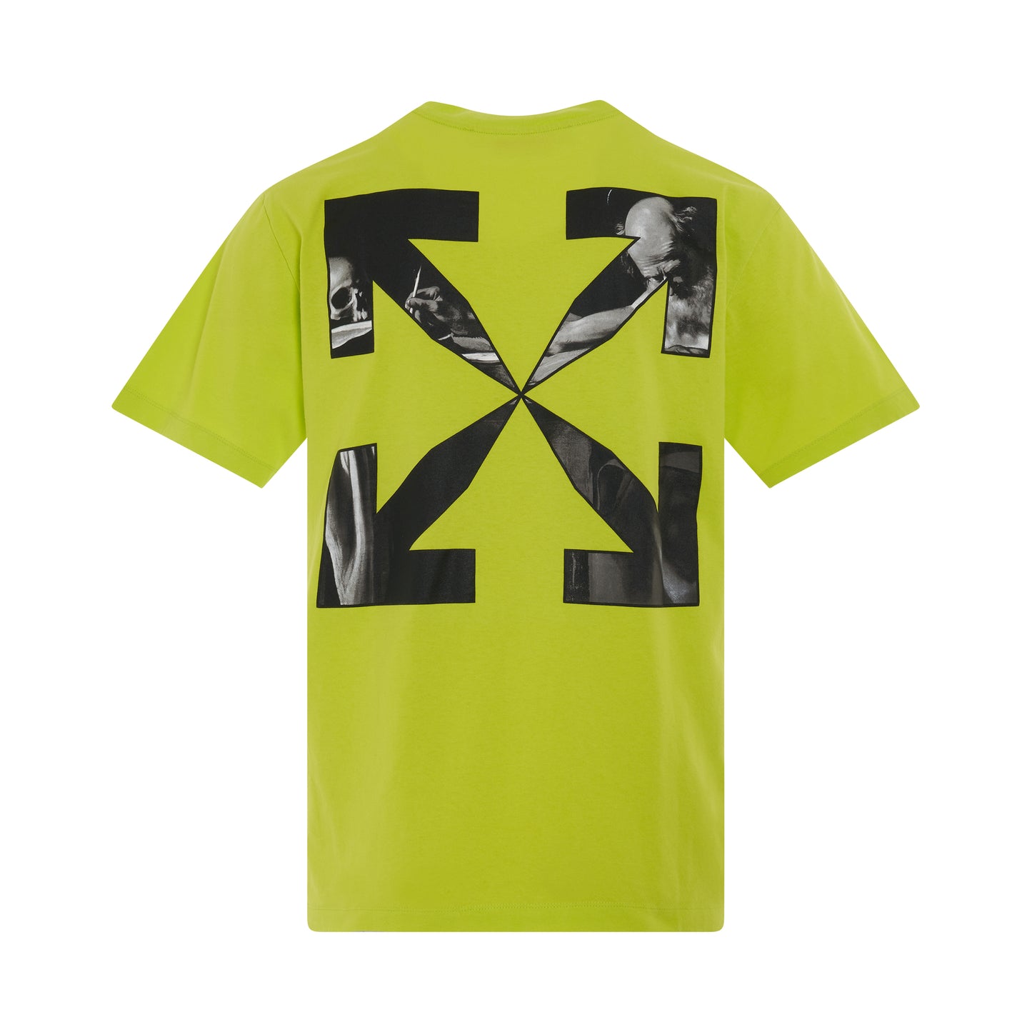 Caravaggio Arrow Slim Fit T-Shirt in Lime/Black