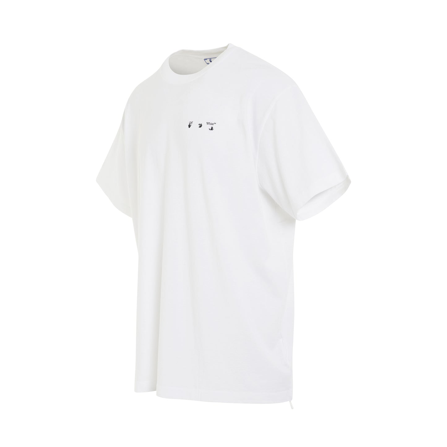 Diagonal Paint Oversized T-Shirt in White/Black