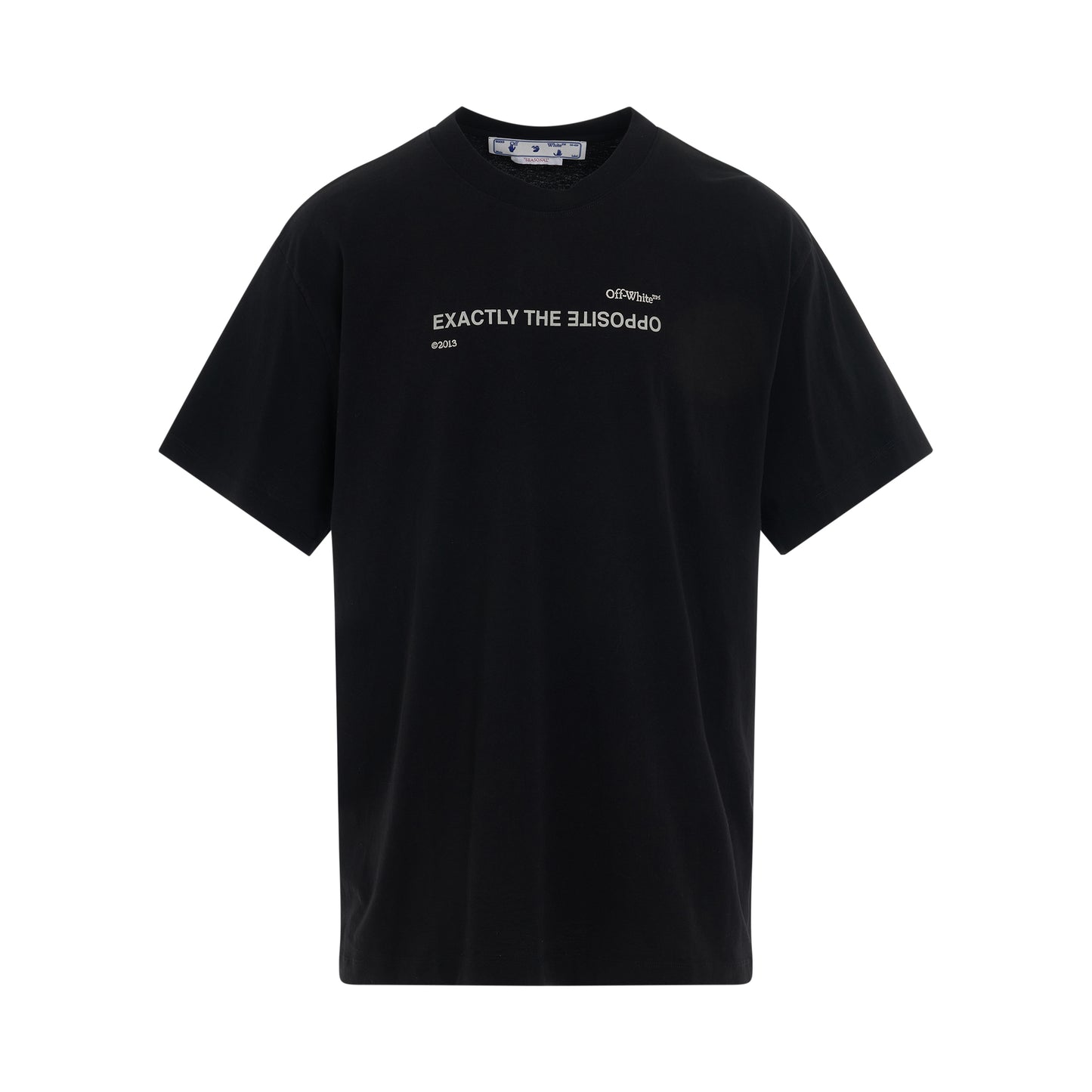 Spiral Opposite T-Shirt in Black/White