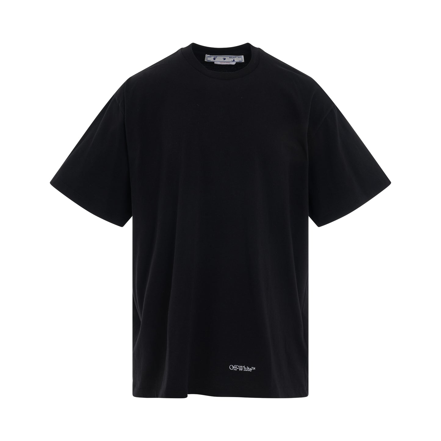 Scribble Diagonal Oversized T-Shirt in Black/White