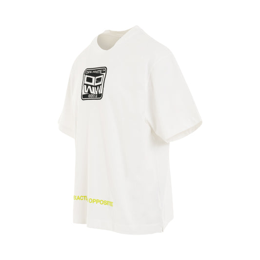 Wizard Eye Oversized Skate T-Shirt in White/Black