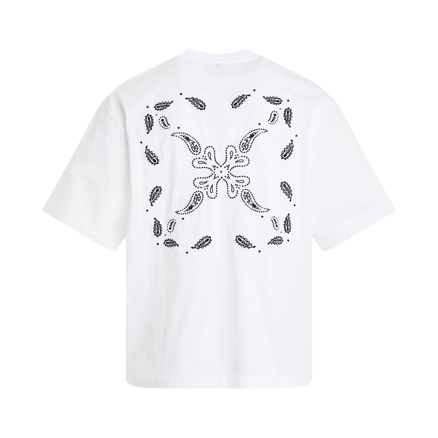 Bandana Arrow Skate T-Shirt in White/Black