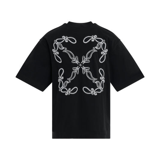 Bandana Arrow Skate T-Shirt in Black/White