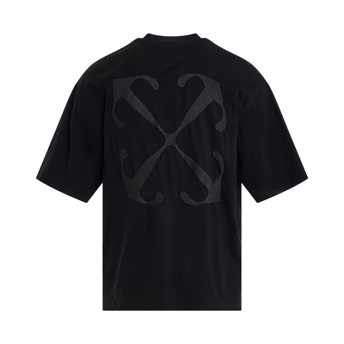 Arrow Embroidered Skate T-Shirt in Black/White