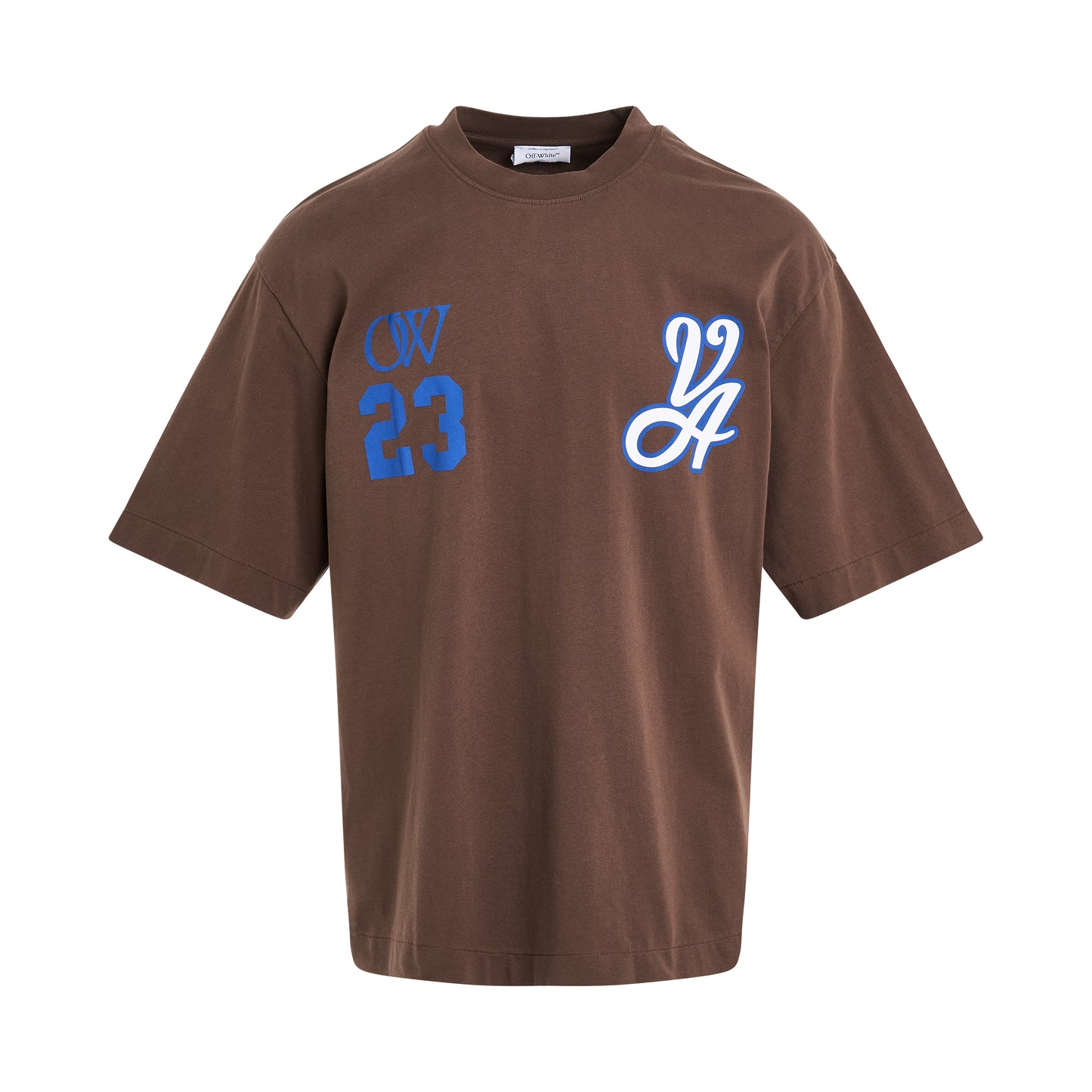 23 Varsity Skate T-Shirt in Brown/Nautical Blue
