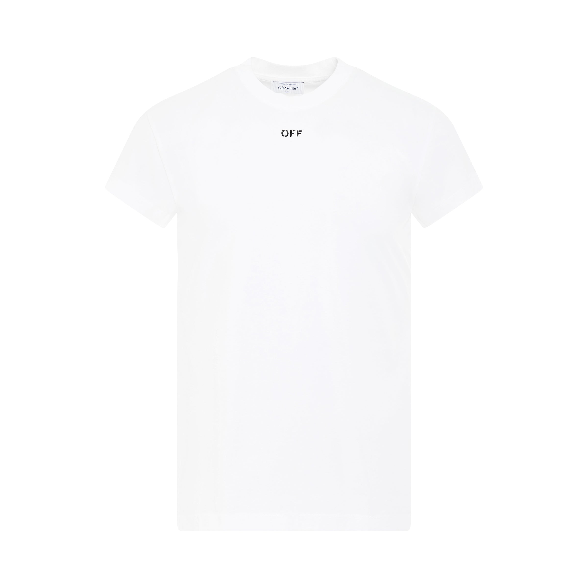 Off Stamp Shaped T-Shirt in White