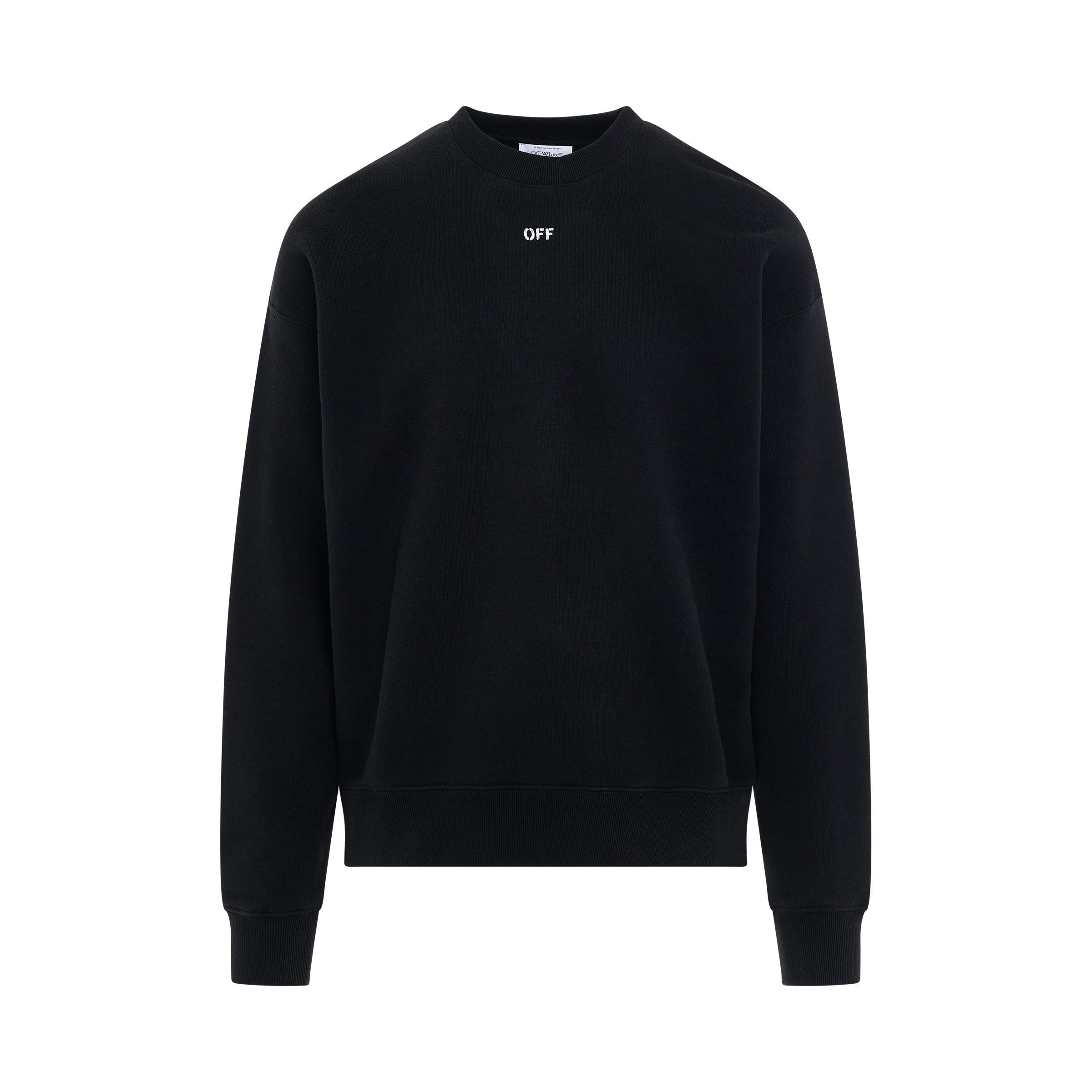 Off Stamp Skate Fit Sweatshirt in Black