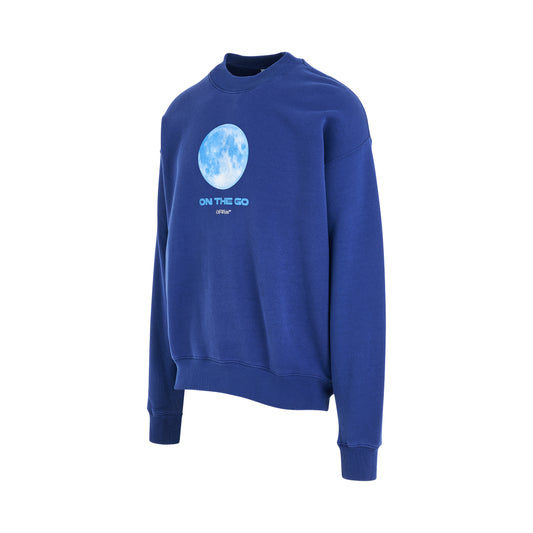 Onthego Moon Skate Fit Sweatshirt in Dark Blue