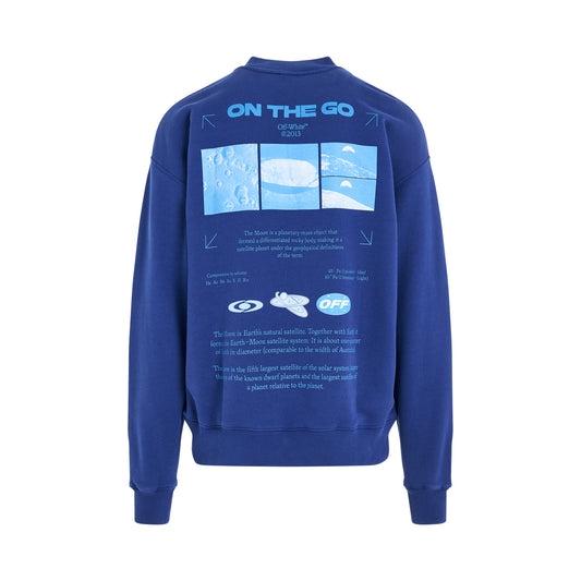 Onthego Moon Skate Fit Sweatshirt in Dark Blue