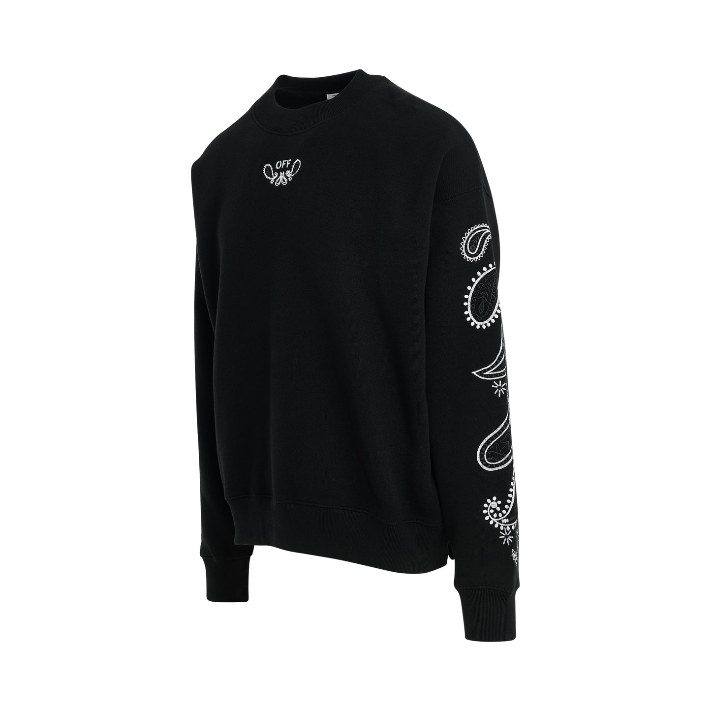 Bandana Arrow Skate Sweatshirt in Black/White