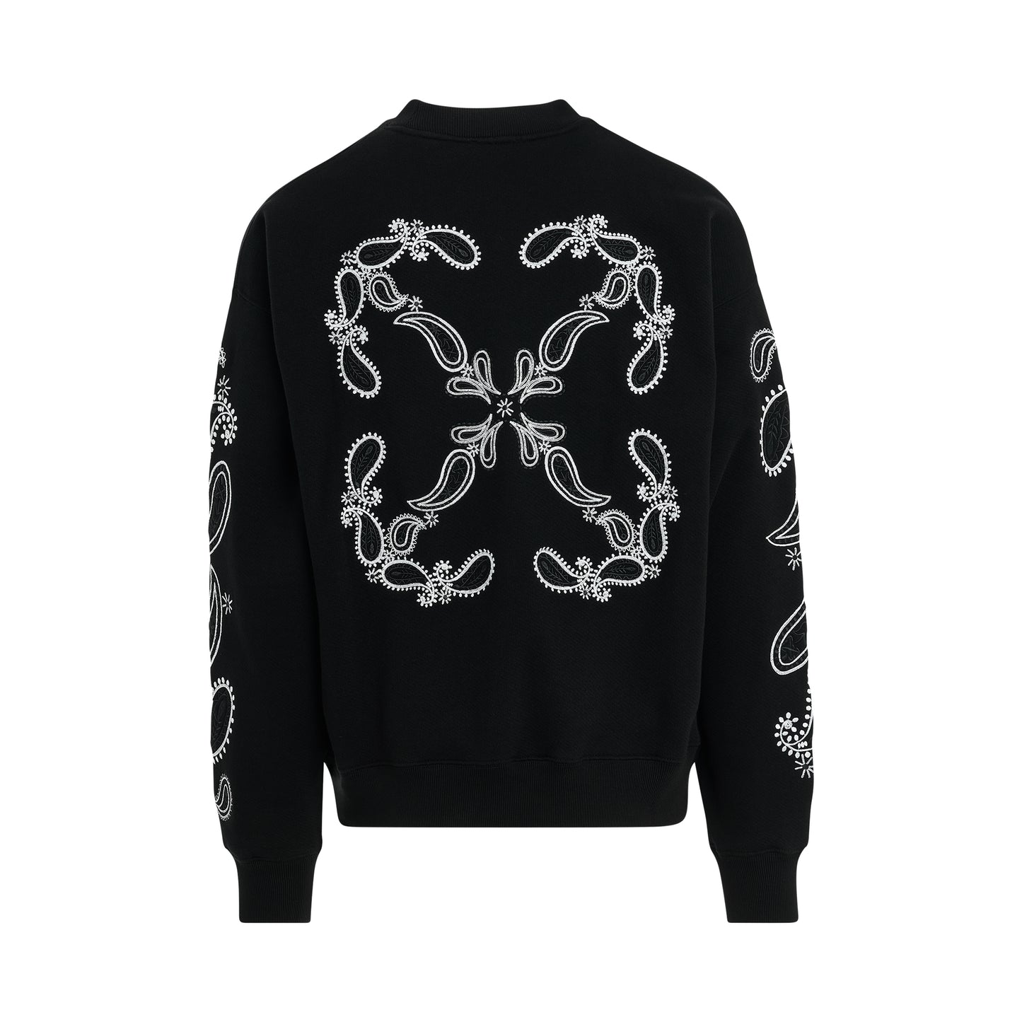 Bandana Arrow Skate Sweatshirt in Black/White