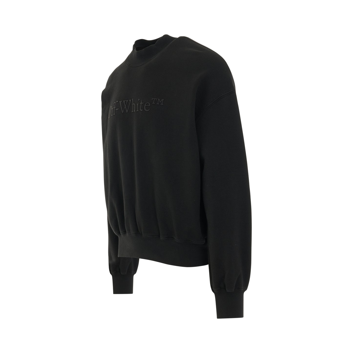Bookish Laundry Boxy Crewneck Sweatshirt in Black