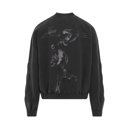 St Matthew Oversize Sweatshirt in Black