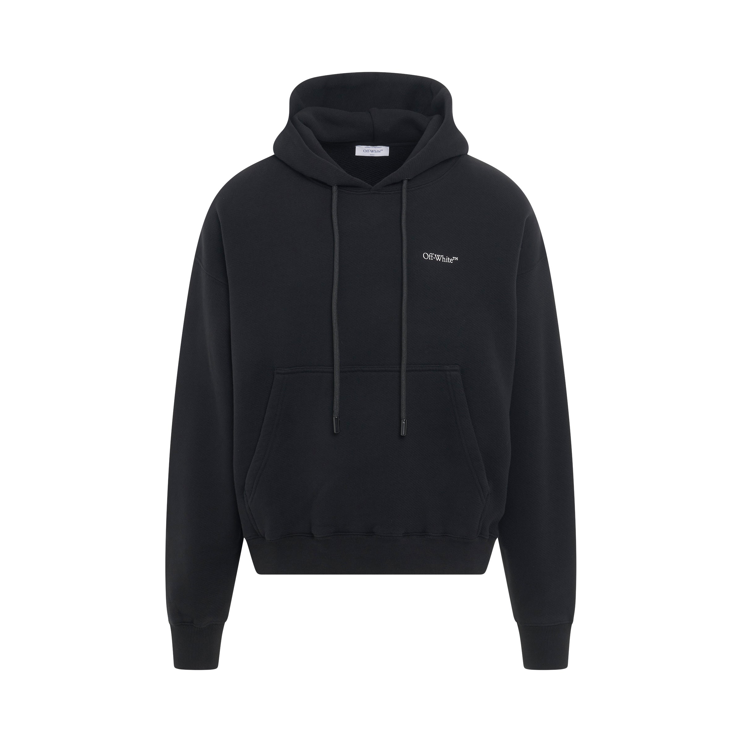 Scratch Tab Skate Fit Hoodie in Black