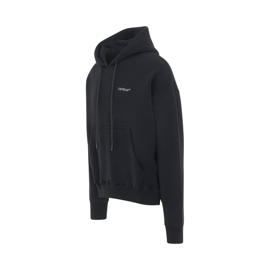 Scratch Tab Skate Fit Hoodie in Black