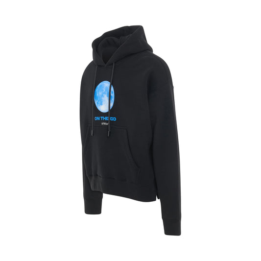 Onthego Moon Skate Fit Hoodie in Black