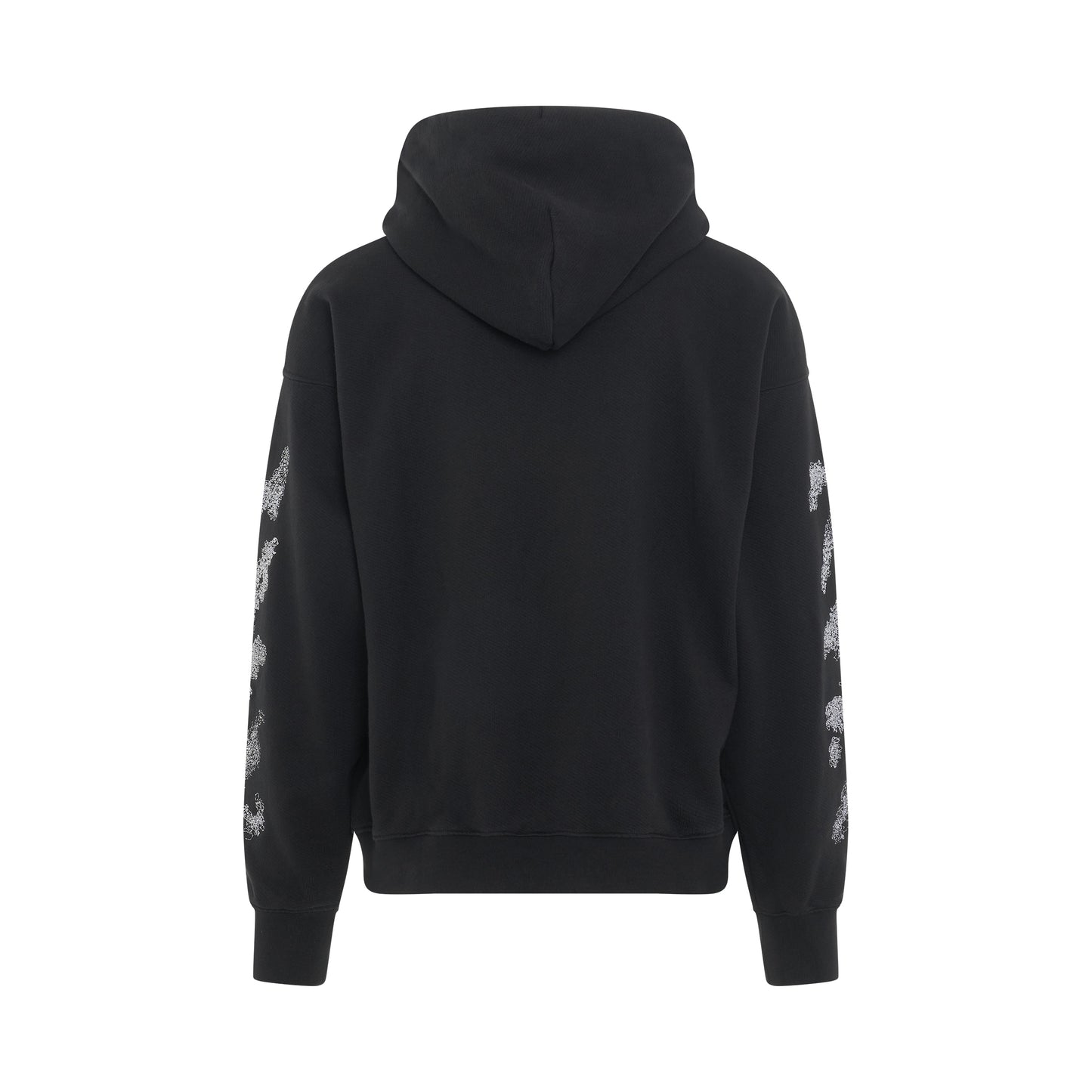 Diagonal Bit Book Skate Fit Hoodie in Black