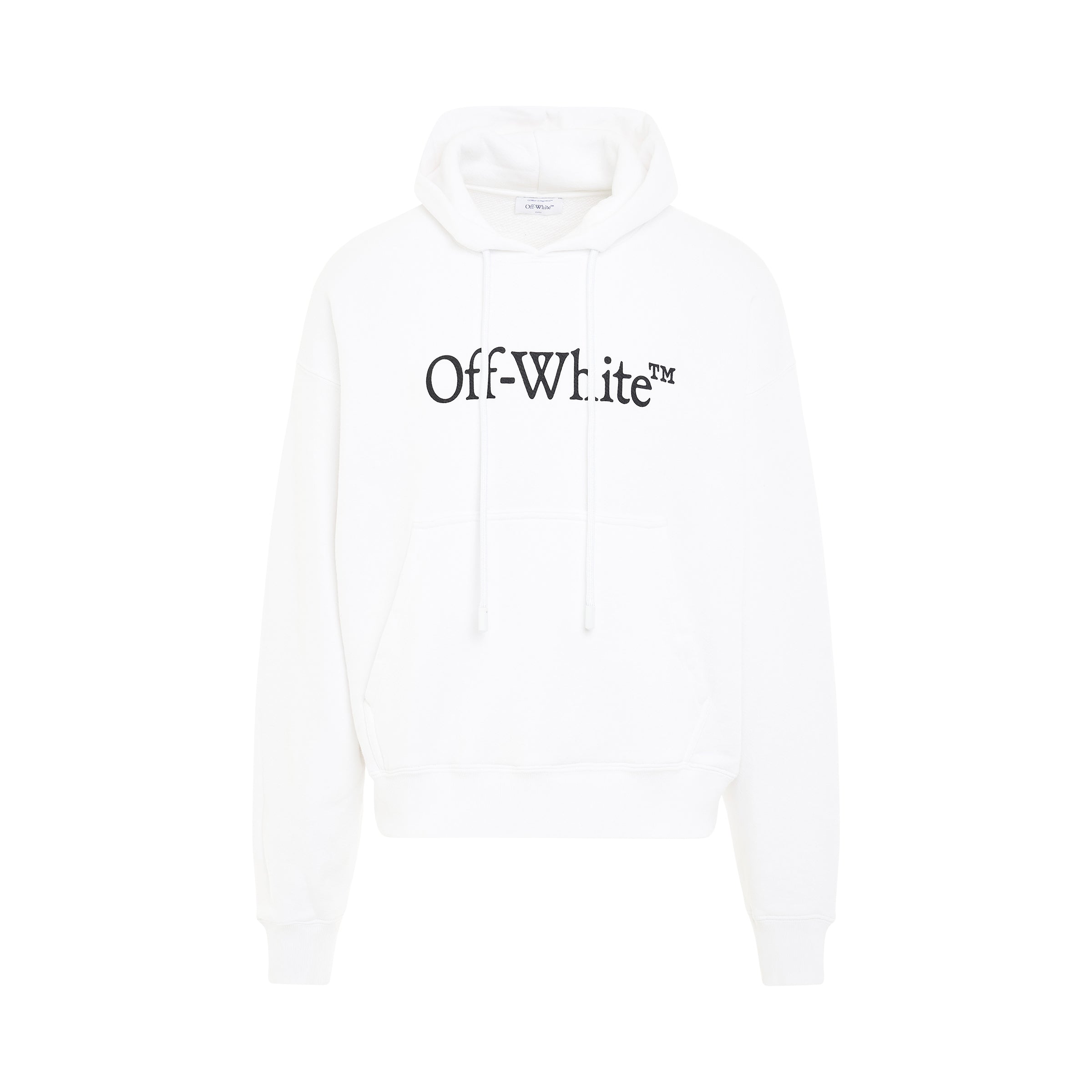 Big Bookish Skate Fit Hoodie in White