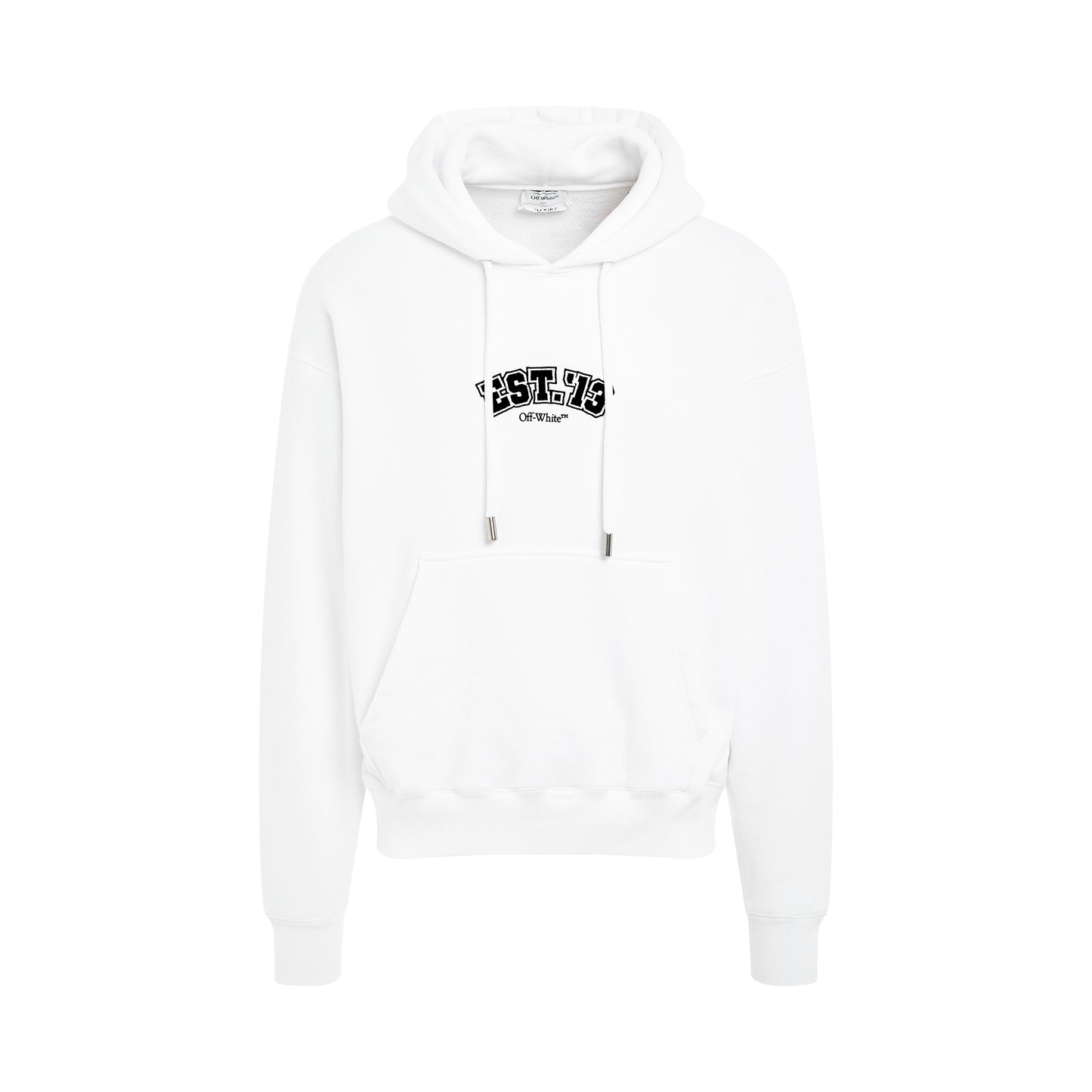 Skate Hoodie in White/Black