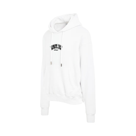 Skate Hoodie in White/Black