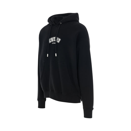 Skate Hoodie in Black/White