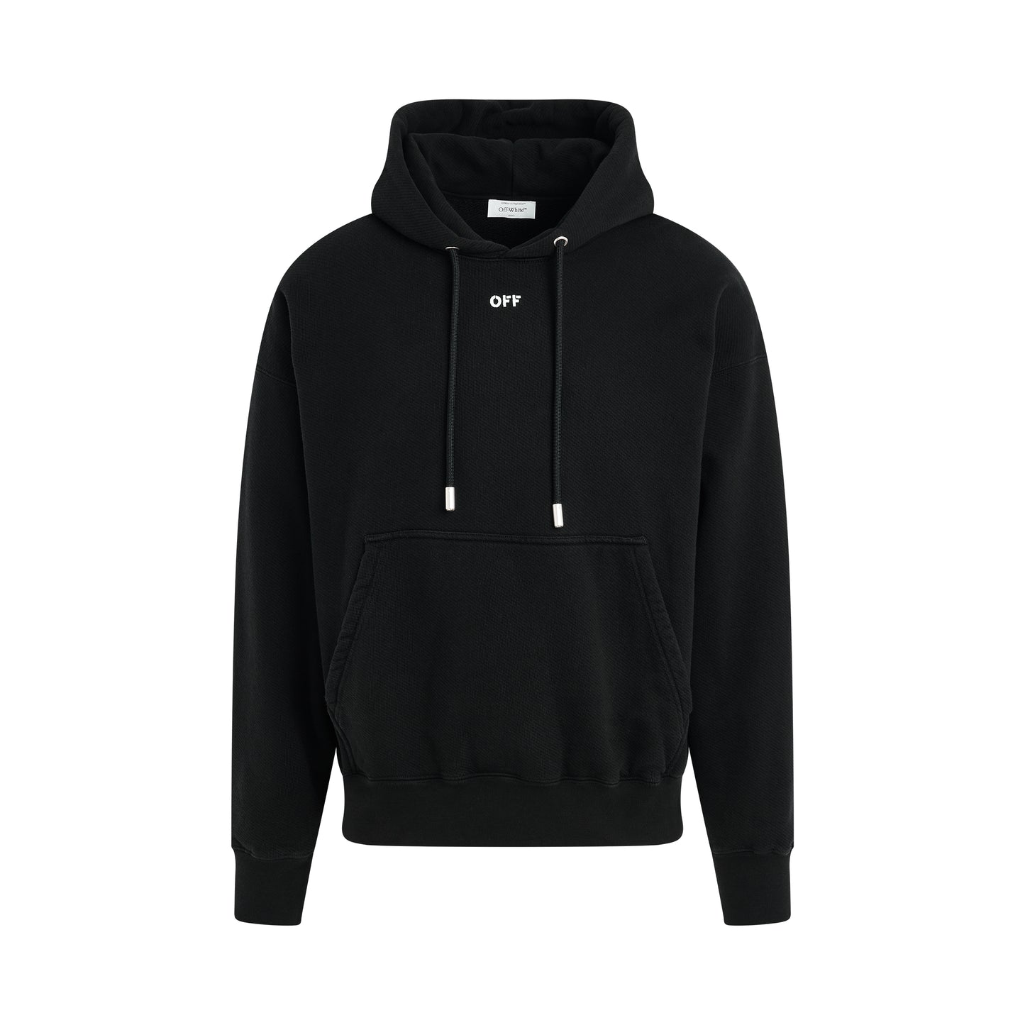 Arrow Embroidered Skate Hoodie in Black/White