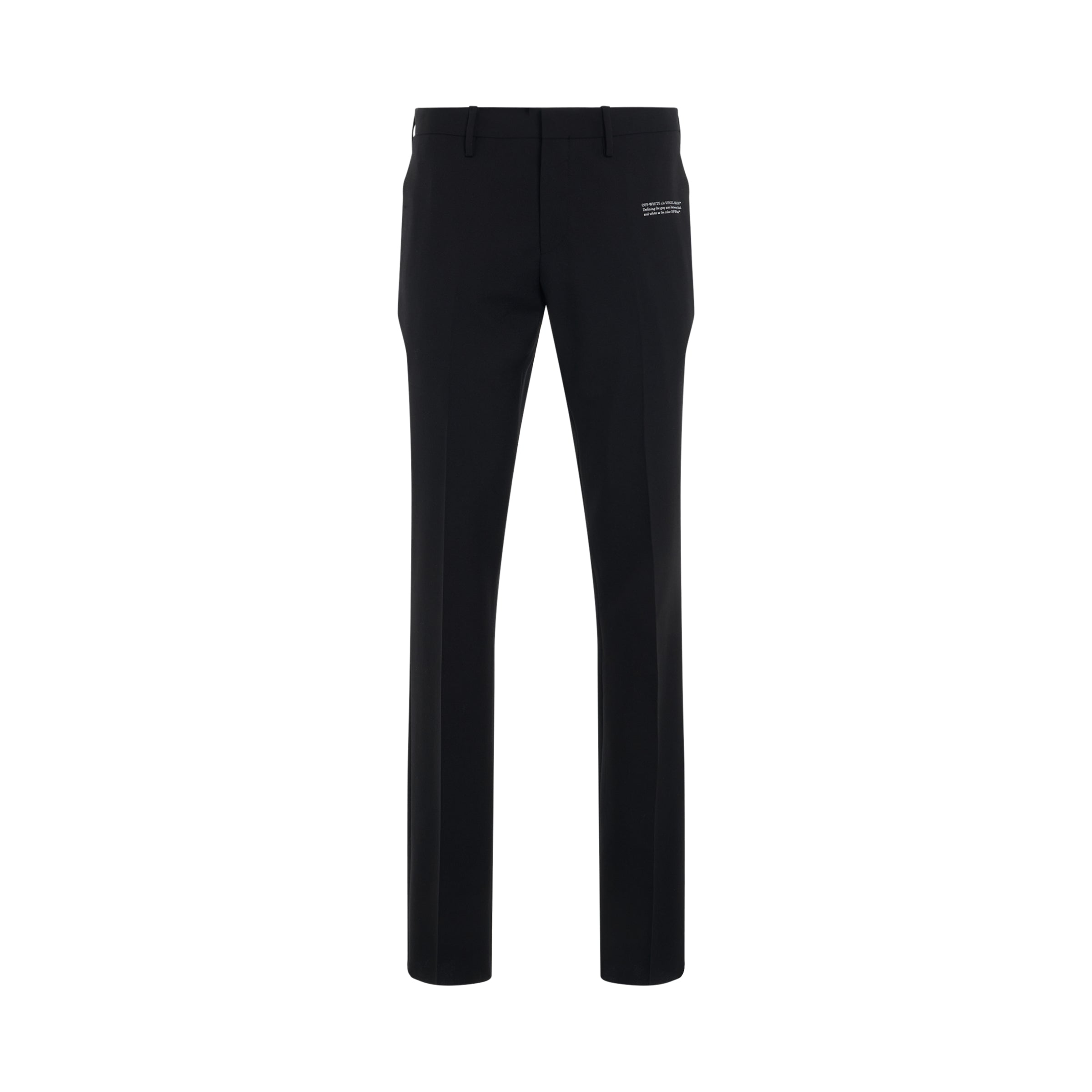 Corporate Skinny Fit Pants in Black/White