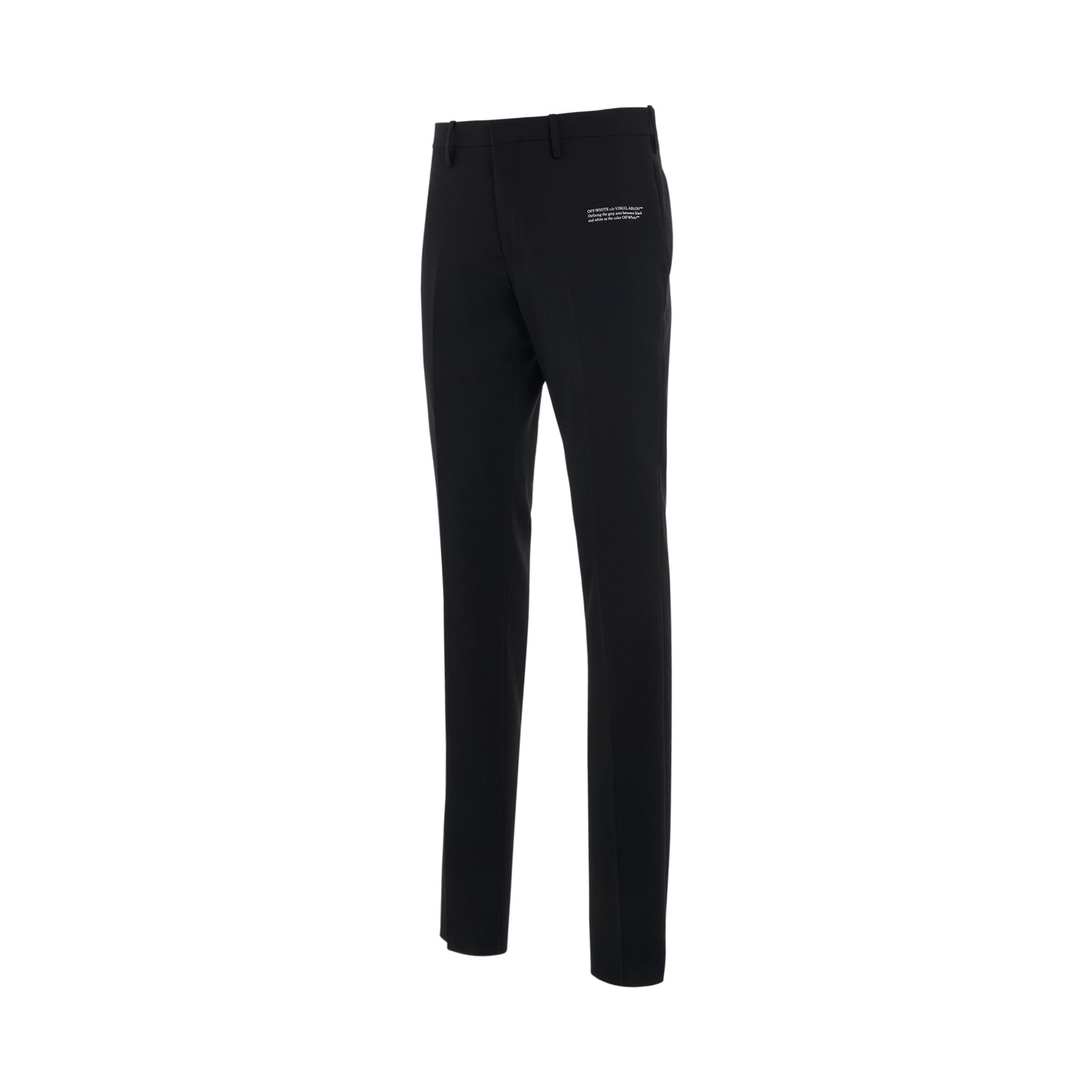 Corporate Skinny Fit Pants in Black/White