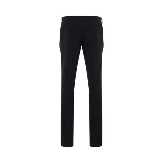 Corporate Skinny Fit Pants in Black/White