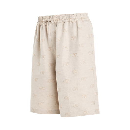 Linen Short Pants in Cream