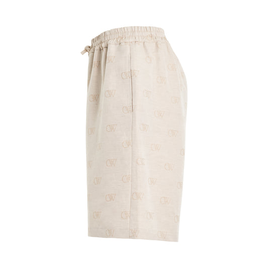 Linen Short Pants in Cream