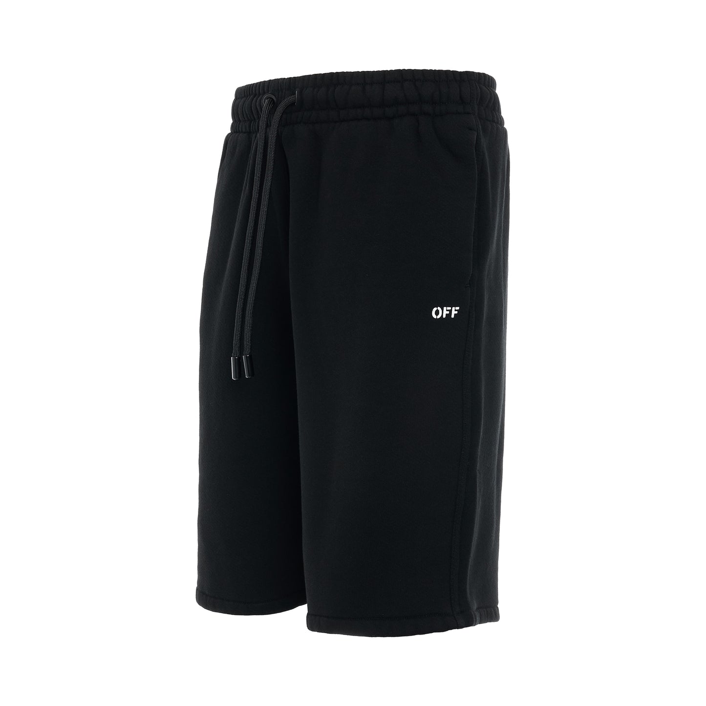 Off Stamp Sweatshorts in Black