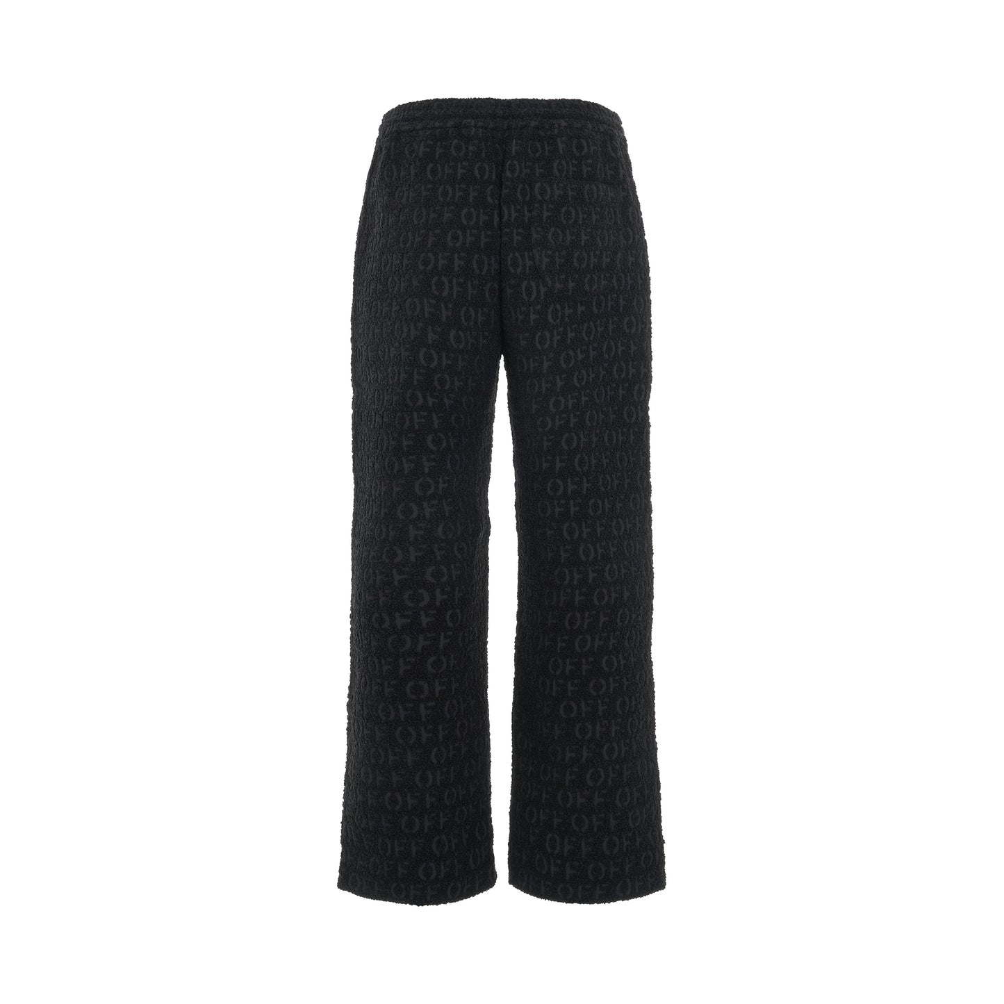 Bouclé Casual Pants in Black