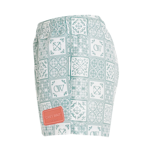 Maiolica Swim short in Light Blue