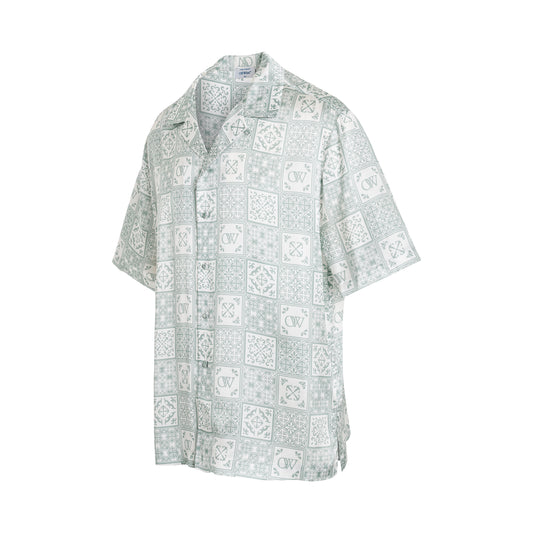 Maiolica Holiday Shirt in Light Blue