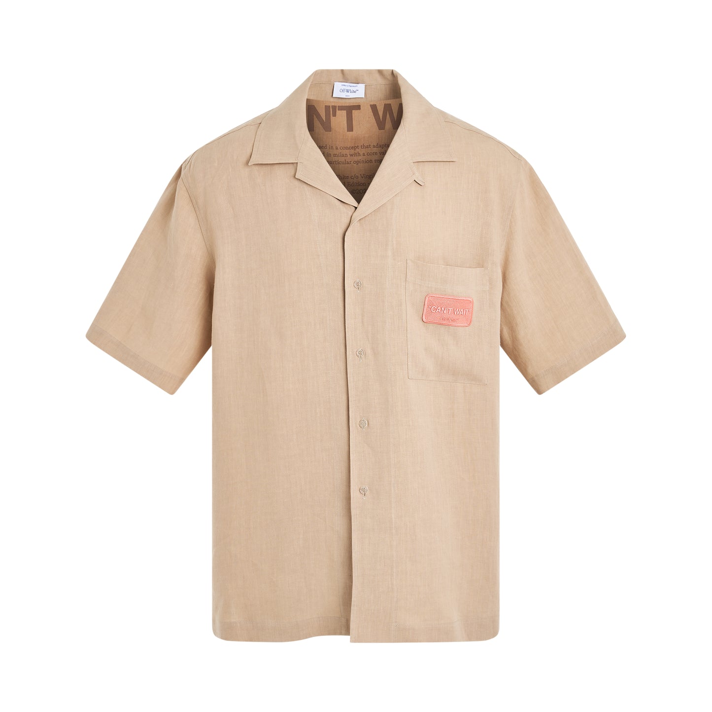 Linen Holiday Shirt in Sand