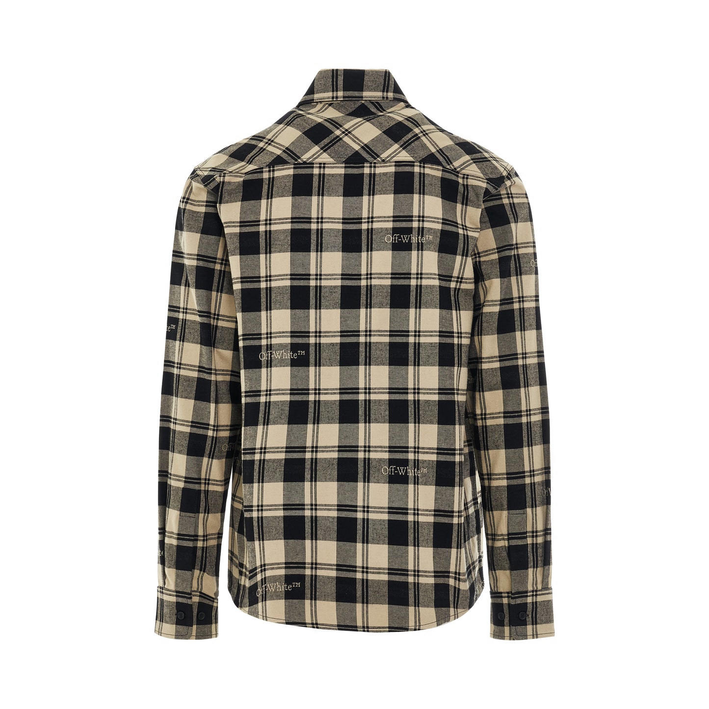 Check Flannel Shirts in Beige