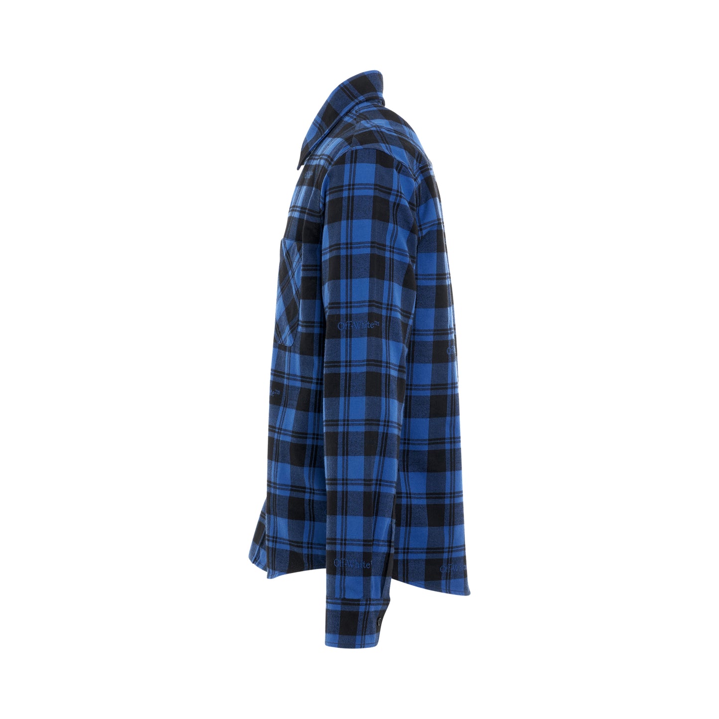 Check Flannel Shirts in Dark Blue/Black