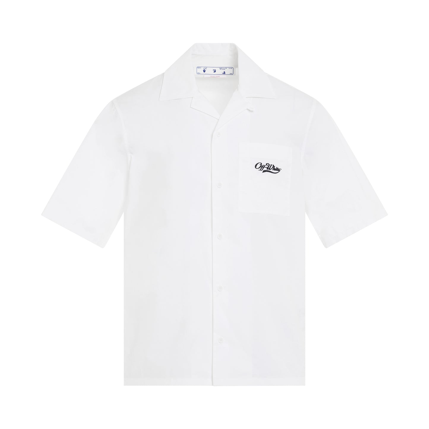Wave Off Holiday Shirt in White/Black