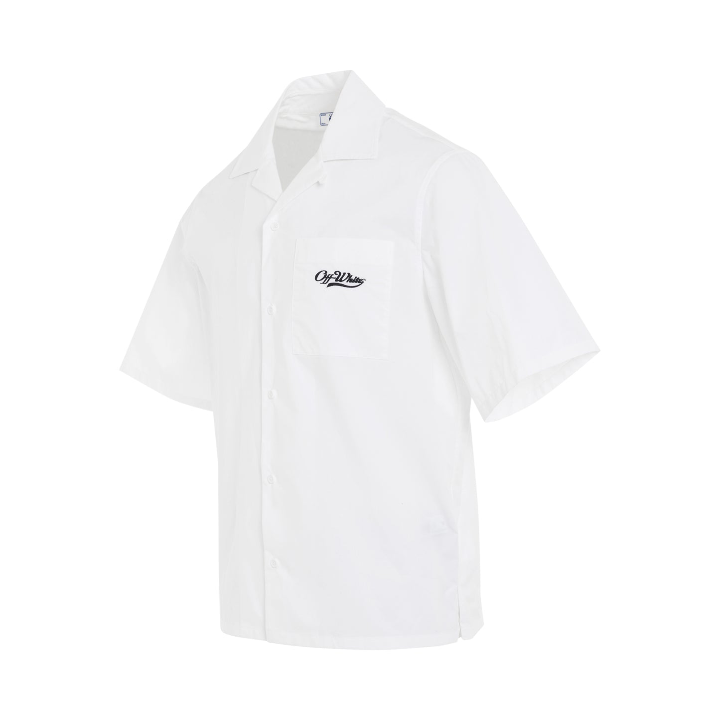 Wave Off Holiday Shirt in White/Black