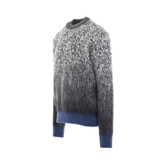 Mohair Degradé Arrow Knitwear in Anthracite