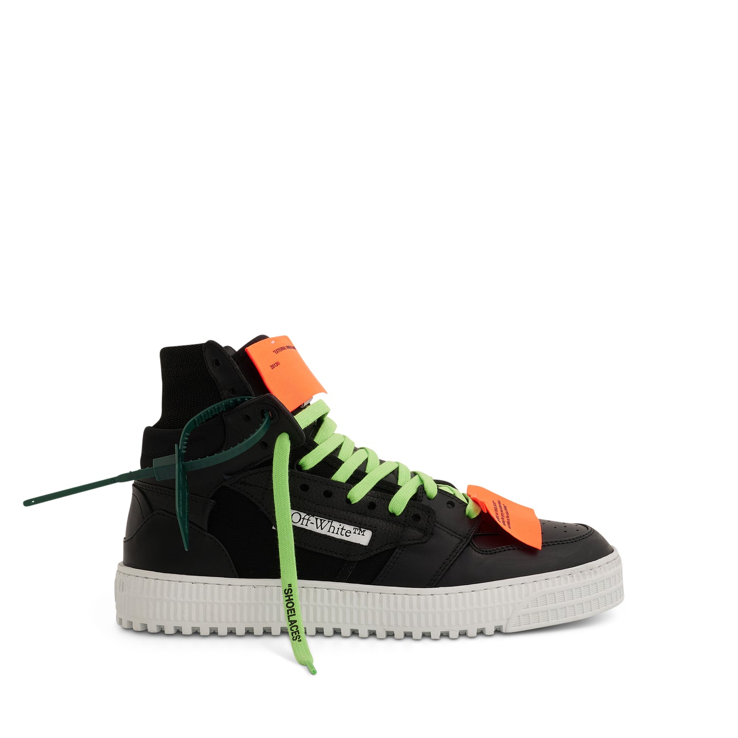 3.0 Off Court Leather Sneaker in Black/Orange