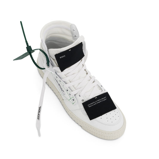 3.0 Court Calf Leather Sneakers in White/Black